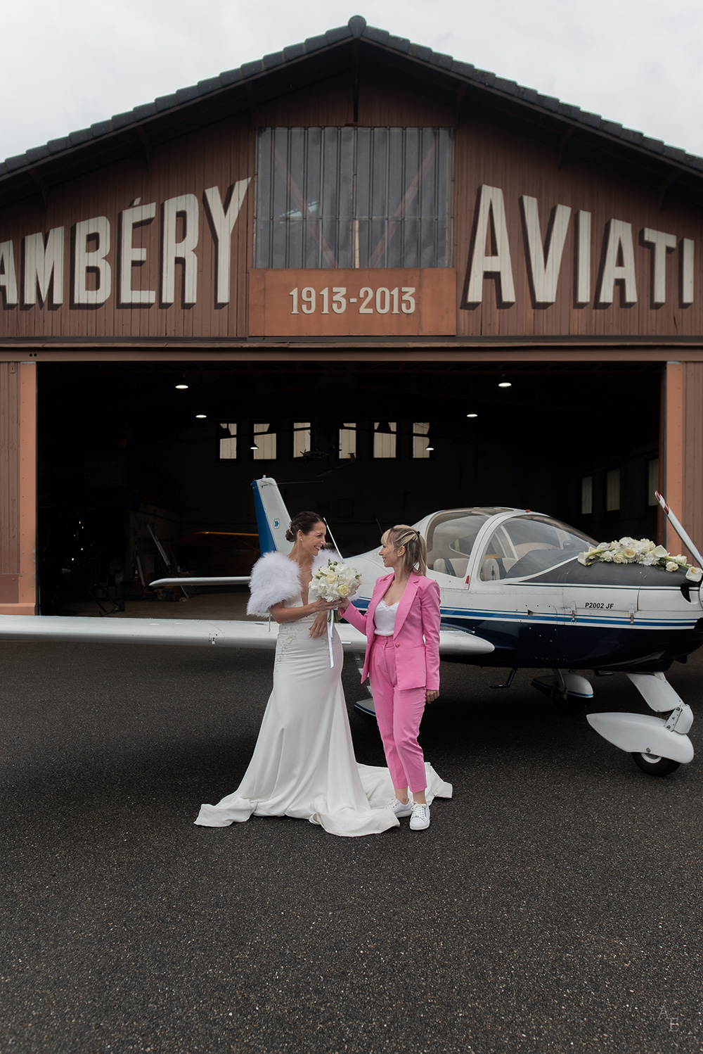 Mariage aérodrome Chambéry